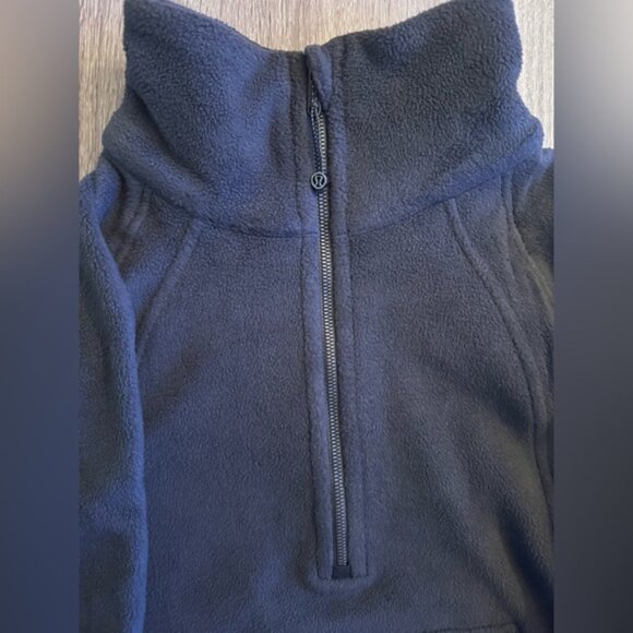Lululemon Scuba Oversized Tumbled Fleece Funnel-Neck,Half Zip sweater.Black.XS/S - Picture 4 of 16